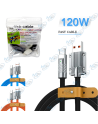 ⚡ Câble de Charge Ultra-Rapide 120W USB-A vers Type-C - Silicone Souple