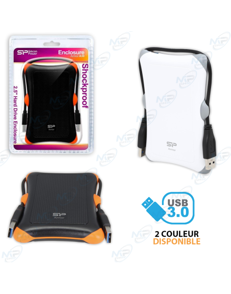 🚀 Disque Dur Externe Silicon Power Armor A30 | Antichoc et Design Unique