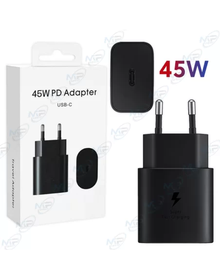 ⚡Chargeur Super Rapide 45W PD Type-C Secteur - Adaptateur Voyage