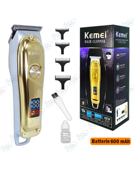 TONDEUSE À CHEVEUX RECHARGEABLE KEMEI