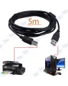 CABLE USB POUR IMPRIMANTE 5M NOIR