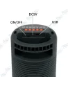 Enceinte Bluetooth RGB MS-3624BT Rechargeable – Radio FM, USB, Éclairage LED Multicolore