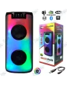 🔊Enceinte Bluetooth RGB S4419 Rechargeable – FM, USB, AUX, Carte TF, Microphone Intégré