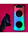 🔊Enceinte Bluetooth RGB S4419 Rechargeable – FM, USB, AUX, Carte TF, Microphone Intégré