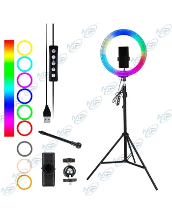 🌈Ring Light LED 15cm Ours & Support Flexible Clip - Selfie Parfait