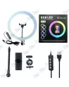 🌈Ring Light LED 15cm Ours & Support Flexible Clip - Selfie Parfait
