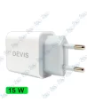 ⚡Chargeur Rapide DEVIS Double Port USB & Type-C 15W - Charge Murale 3A