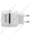 ⚡Tête de Charge Rapide DEVIS Dual USB 12W (2.4A) - Adaptateur Secteur Universel