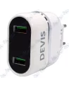 ⚡Tête de Charge Rapide DEVIS Dual USB 12W (2.4A) - Adaptateur Secteur Universel