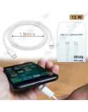 ⚡Câble USB-C vers Lightning 1M | Charge 12W Rapide pour iPhone/iPad