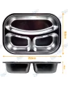 🥗Boîte Repas Inox 3 Compartiments | Lunch Box Métal Anti-Fuite & Durable