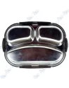 🥗Boîte Repas Inox 3 Compartiments | Lunch Box Métal Anti-Fuite & Durable