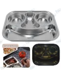 😊Boîte Repas Inox 3 Compartiments (SUS 304) - Design Smiley pour Enfant/Adulte