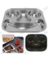 😊Boîte Repas Inox 3 Compartiments (SUS 304) - Design Smiley pour Enfant/Adulte