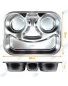 😊Boîte Repas Inox 3 Compartiments (SUS 304) - Design Smiley pour Enfant/Adulte