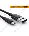 📱Câble Micro USB Noir 1M Standard - Charge Rapide & Transfert de Données Fiable