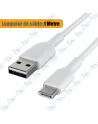 ⚡Câble USB-A vers Type-C Blanc 1M : Charge Rapide et Synchro Fiable