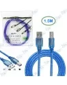 🖨️Câble USB 2.0 A vers B Mâle 1.5M Bleu - Imprimante, Scanner, Hi-Speed