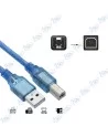 🖨️Câble USB 2.0 A vers B Mâle 1.5M Bleu - Imprimante, Scanner, Hi-Speed