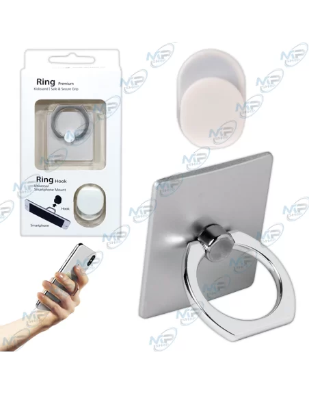 📱Support Bague Universel 3-en-1 : Antichute, Béquille et Fixation Voiture