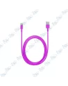 CABLE CHARGEUR ANDROID rose 1METRE