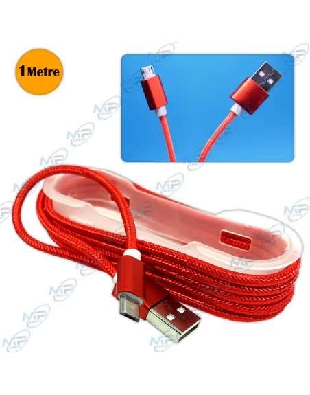 CABLE CHARGEUR ANDROID EN TISSU