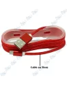 ⚡Câble USB Tressé Rouge 1M - Micro USB & Type-C - Anti-Nœud et Durable