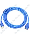 CÂBLE EXTENSION USB BLEU 4M