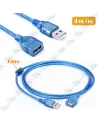 CÂBLE EXTENSION USB BLEU 4M