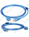 CÂBLE EXTENSION USB BLEU 4M