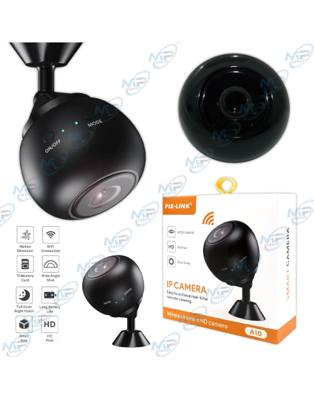 🛰️Mini Caméra Espion A10 WiFi Portable | Surveillance HD et Vision Nocturne