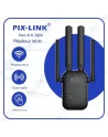 PIX LINK REPETEUR WIFI AVEC 4 ANTENNE 300Mbps