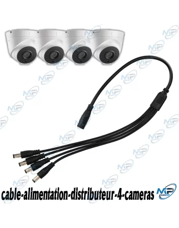 CABLE D'ALIMENTATION DISTRIBUTEUR POUR 4 CAMÉRA