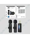 DOUBLE MICROPHONE SANS FIL K35 NOIR