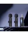 DOUBLE MICROPHONE SANS FIL K35 NOIR