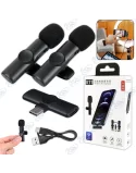 🎤🎤Double Micro Sans Fil K11 Type-C | Kit Interview Mobile, Vlogging Duo