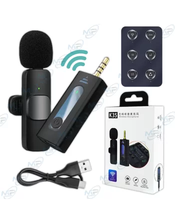 🎤Micro Cravate Sans Fil K35 Jack 3.5mm | Interview, Vlogging, Caméra Pro