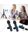 🎤🎤Double Micro Sans Fil K11 Type-C | Kit Interview Mobile, Vlogging Duo
