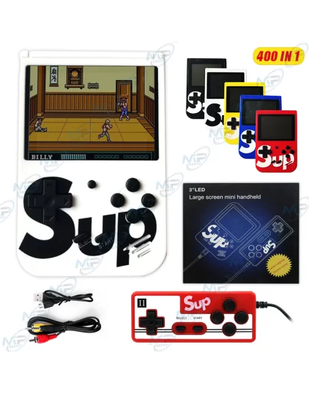 🕹️Console Portable Rétro 400-en-1 | SUP Game | Écran 3" | Double Joueur TV
