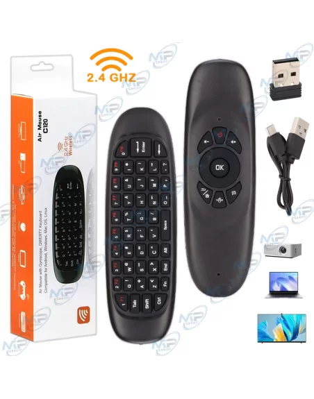 TELECOMMANDE MINI CLAVIER SANS FIL AIR MOUSE