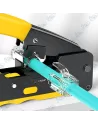 ⚙️Pince à Sertir Réseau RJ45/RJ11/RJ12 Pro - CAT7/CAT6/CAT5E - Découpe et Dénudage