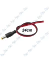 ⚡Connecteur DC Mâle 5.5x2.1mm | Fiche d'Alimentation Câble Nu 24cm