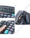 🔢DEXIN KK-837B | Calculatrice de Bureau | Grand Écran 12 Chiffres | Solaire/Pile