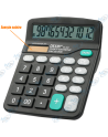 🔢DEXIN KK-837B | Calculatrice de Bureau | Grand Écran 12 Chiffres | Solaire/Pile