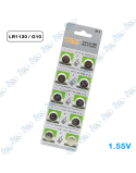 ⚡Pile Alcaline LR1130 (AG10/389) T&E 1.55V (x10) | Pack Fiabilité