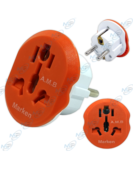 ADAPTATEUR COURANT POUR PRISE ELECTRIQUES 250V 10/16A