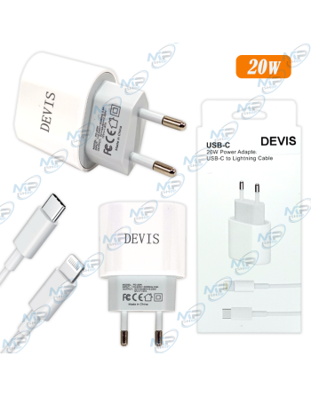 🚀 Chargeur Ultra-Rapide USB-C PD 20W pour iPhone 15/14/13/12 + Câble Lightning 1M