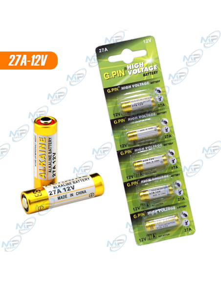 ⚡ Piles Alcalines 27A (A27) 12V | Haute Tension pour Télécommandes et Sécurité
