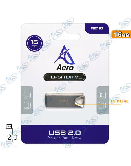 FLASH DISQUE 16 GB USB 2.0 AERO