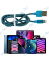 🚀Câble 2-en-1 Tressé 2.4A : Charge Rapide iPhone (Lightning) et Android (Micro USB)